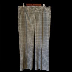 Dalia‎ Collection Women Gray Plaid
Wide Leg Dress Pants size 16W